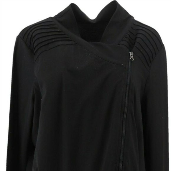 NWT SUSAN LUCCI COLLECTION LONG SLEEVE BLACK‎ MOTO JACKET SMALL - Picture 3 of 12